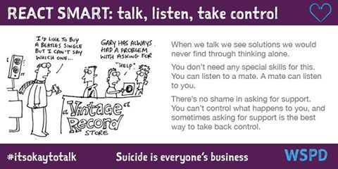 World Suicide Prevention Day - It's OK to talk