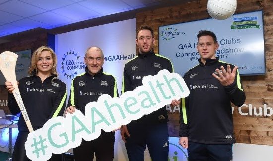 Anna Geary, Mickey Harte, Michael Fennelly and Philly McMahon are backing the GAA's Healthy Clubs Project, which promotes healthier lifestyles.